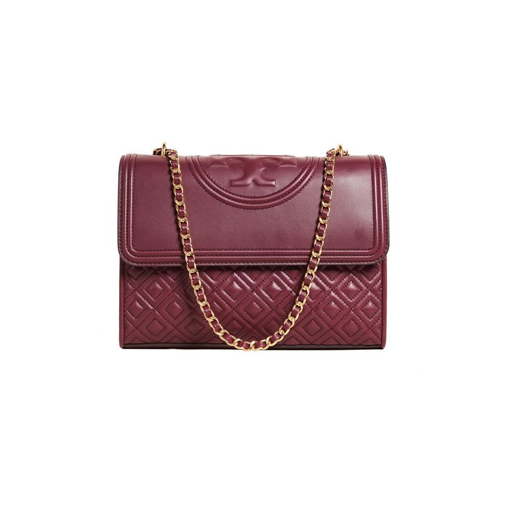Tory Burch Fleming Small Convertible Leather Shoulder Bag